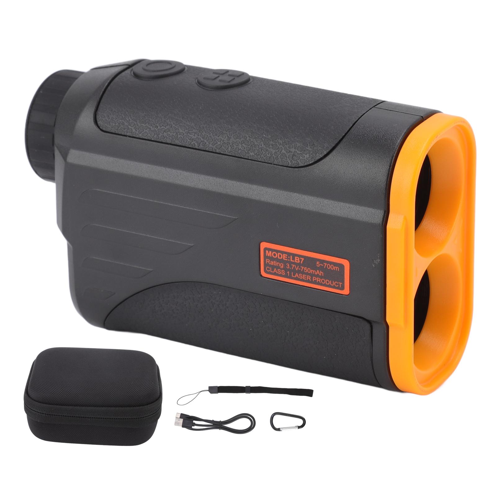 HONOR ELECTRONICS Hunting Rangefinder 700Y 6X LCD Display Accurate Waterproof Range Finder for Sports Hunting Black