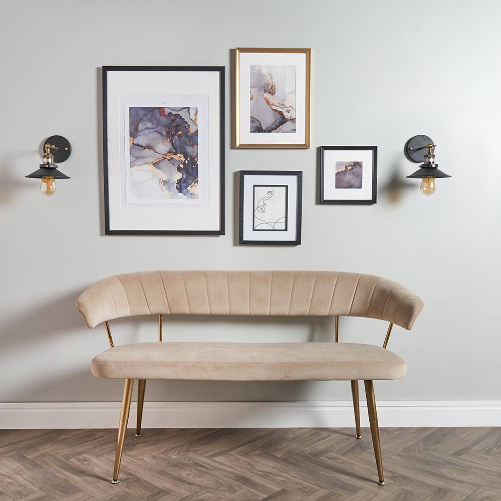 Value Lights Colonial Steampunk Wall Light in Black and Antique Brass