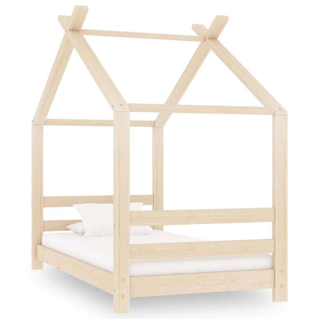 VidaXL Kids Bed Frame Solid Pine Wood 70x140 cm