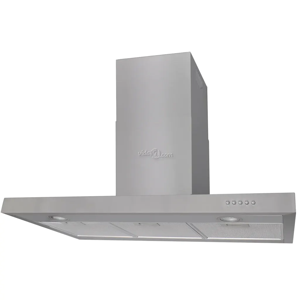 VidaXL Flat Stainless Range Hood 900 mm