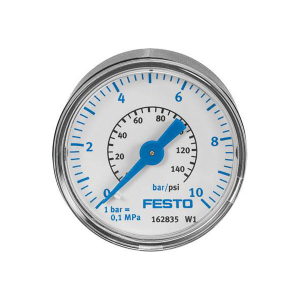 Festo Pressure Gauge 10bar, MA-40-10-1/8-EN, 0bar min