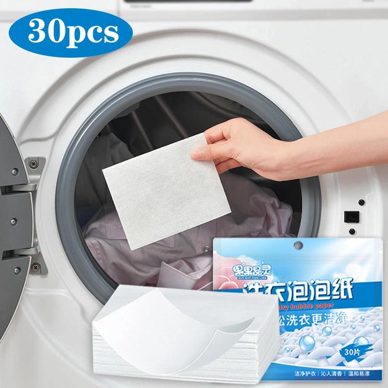 Home-live 30pcs/Bag Laundry Powder Nano Ultra Concentrated Laundry Soap Mild Laundry Powder Tablets Cleaning Products Washing Machine Supplies