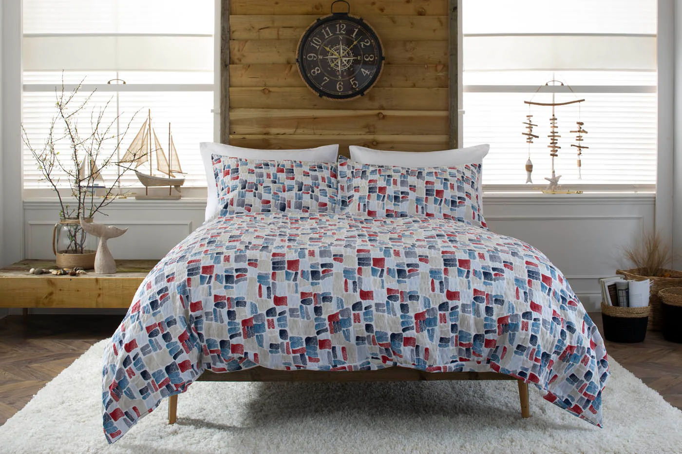 Lobster Creek Hartford Bedlinen Duvet Sets|Size: Double