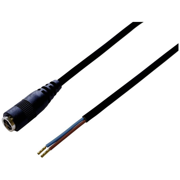 TRU COMPONENTS TruComponents 202871 Low power cable Socket - Open ends 5.50mm 2.5...