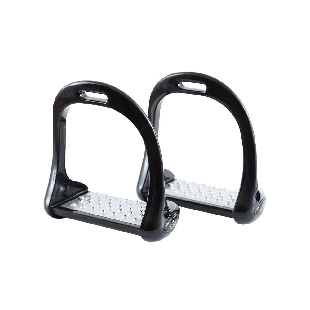 Premier Equine Jopollo Aluminium Performance Stirrups - Black - Size: 4.75 inch