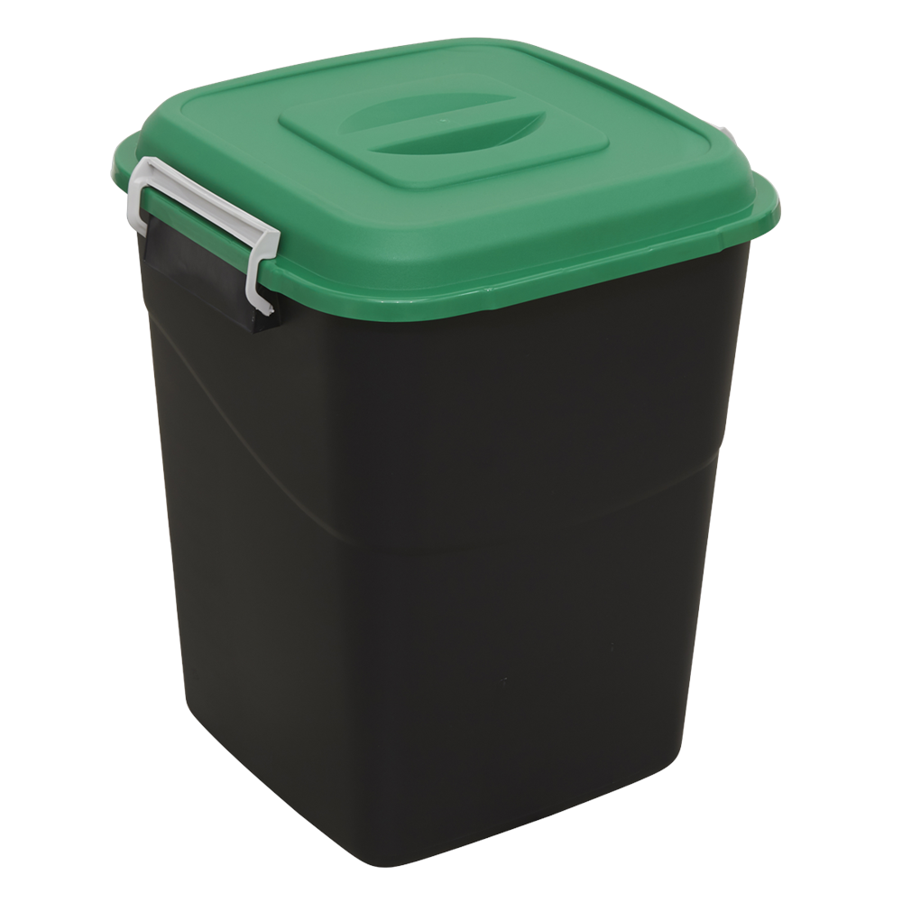 50 Litre Manual Lift Rubbish Bin green,black
