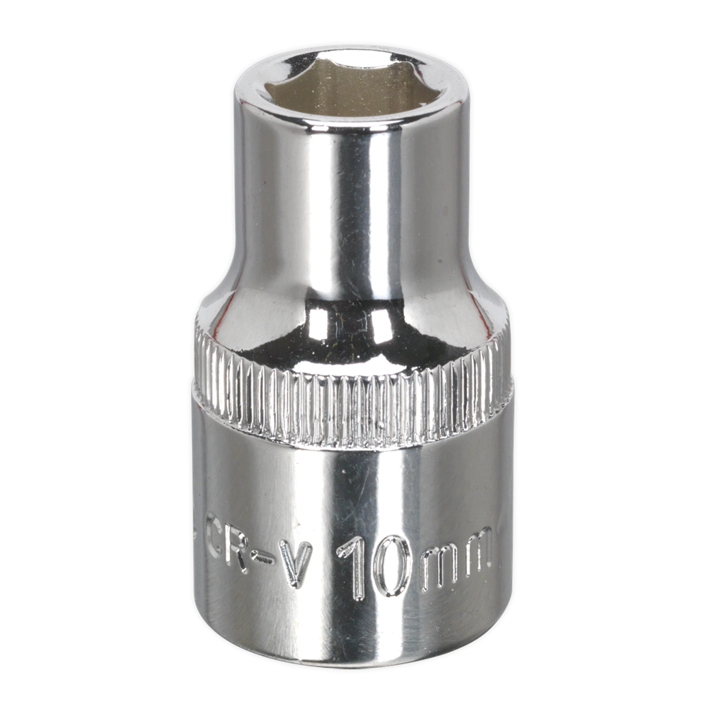 Sealey SP1210 WallDrive® Socket 10mm 1/2"Sq Drive Fully Polished