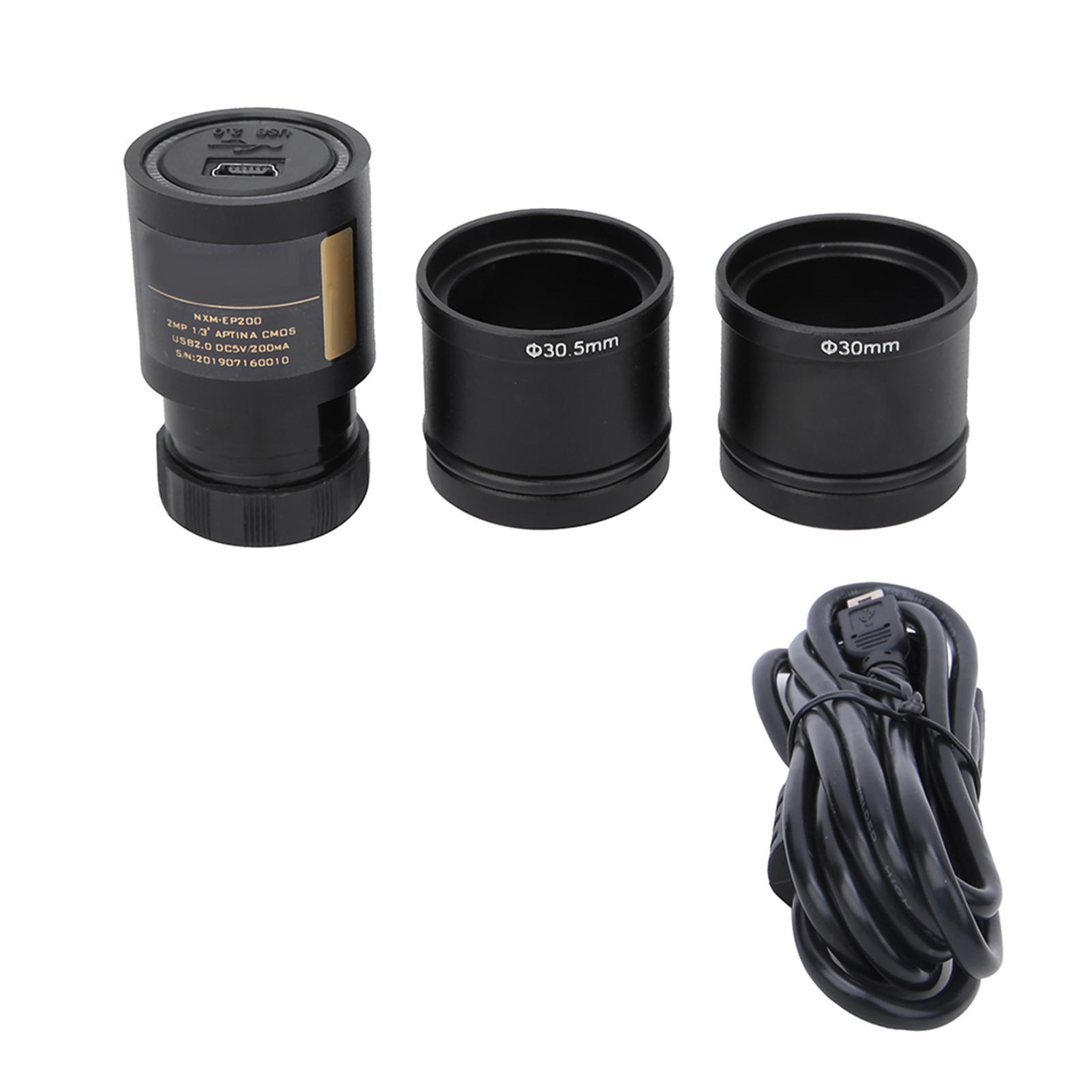 Konnwei 2MP USB 2.0 Electronic Eyepiece for 23.2mm 30.0mm 30.5mm Microscope Drive Free With Two Adapter Ring