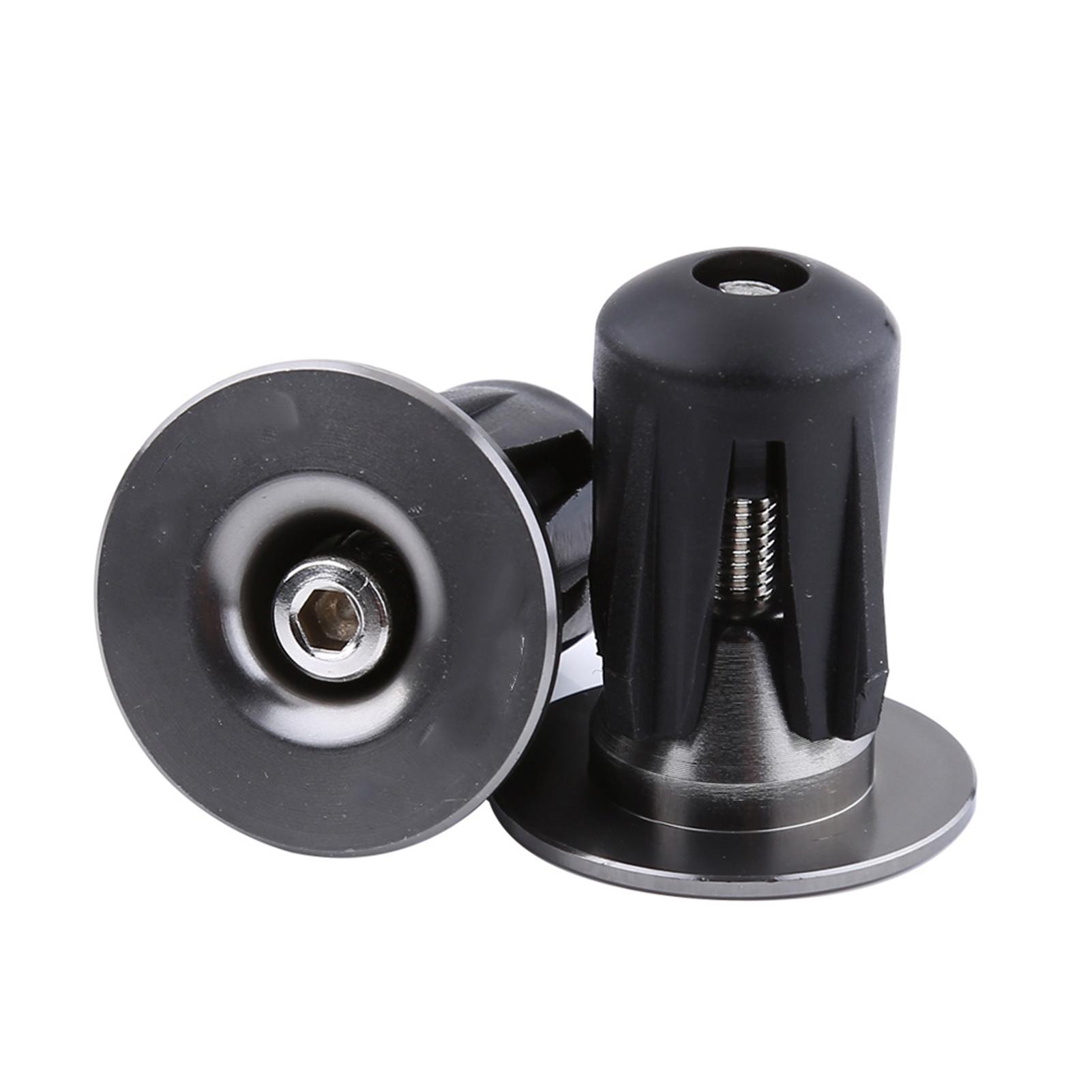 TOMTOP JMS 2pcs Colorful Aluminum Bike Bicycle Handlebars Bar Grips End Plugs Caps