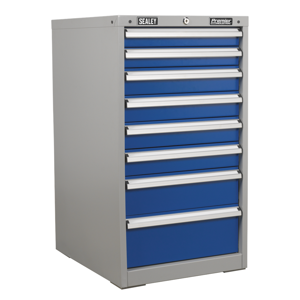39.37" H x 22.24" W x 25.79" D Industrial Cabinet blue,gray