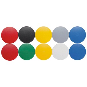 Maul 6163999 Magnet MAULsolid Round 38mm x 15.5mm 10pcs Multicolour