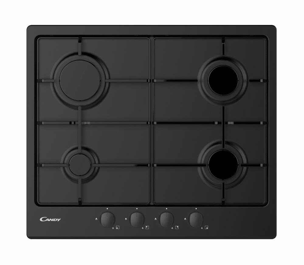 Candy CHW6BRBB 60cm 4 Burner Gas Hob - Black
