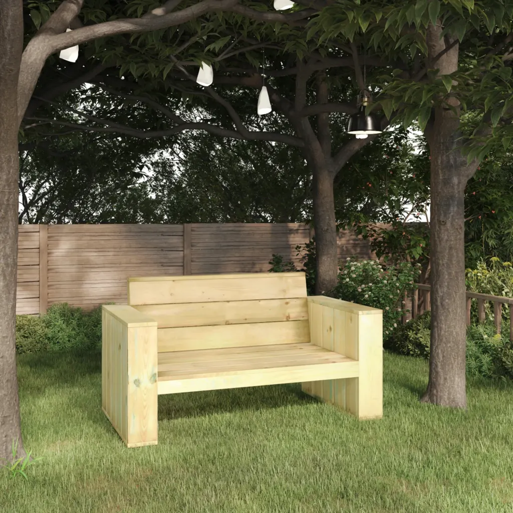 VidaXL Garden Bench 139 cm Impregnated Pinewood