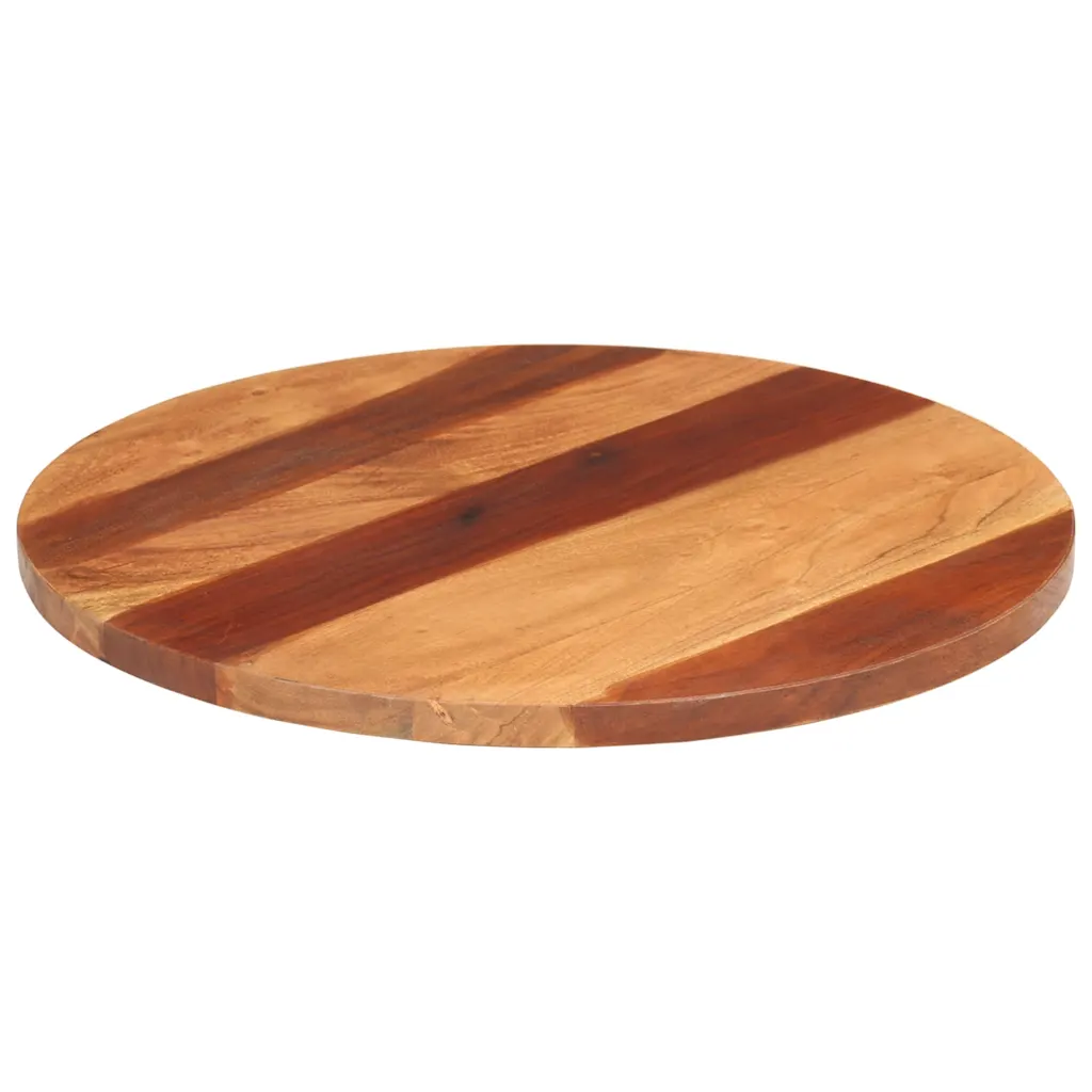VidaXL Table Top Solid Sheesham Wood Round 25-27 mm 60 cm
