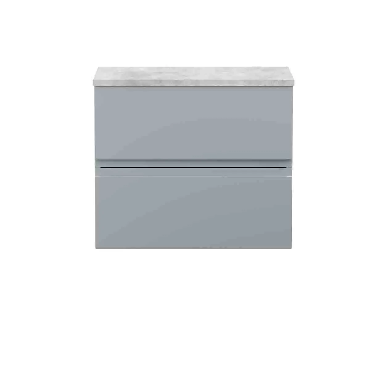 VASARI 60.5Cm Wall Mounted Single Bathroom Vanity Base Only gray