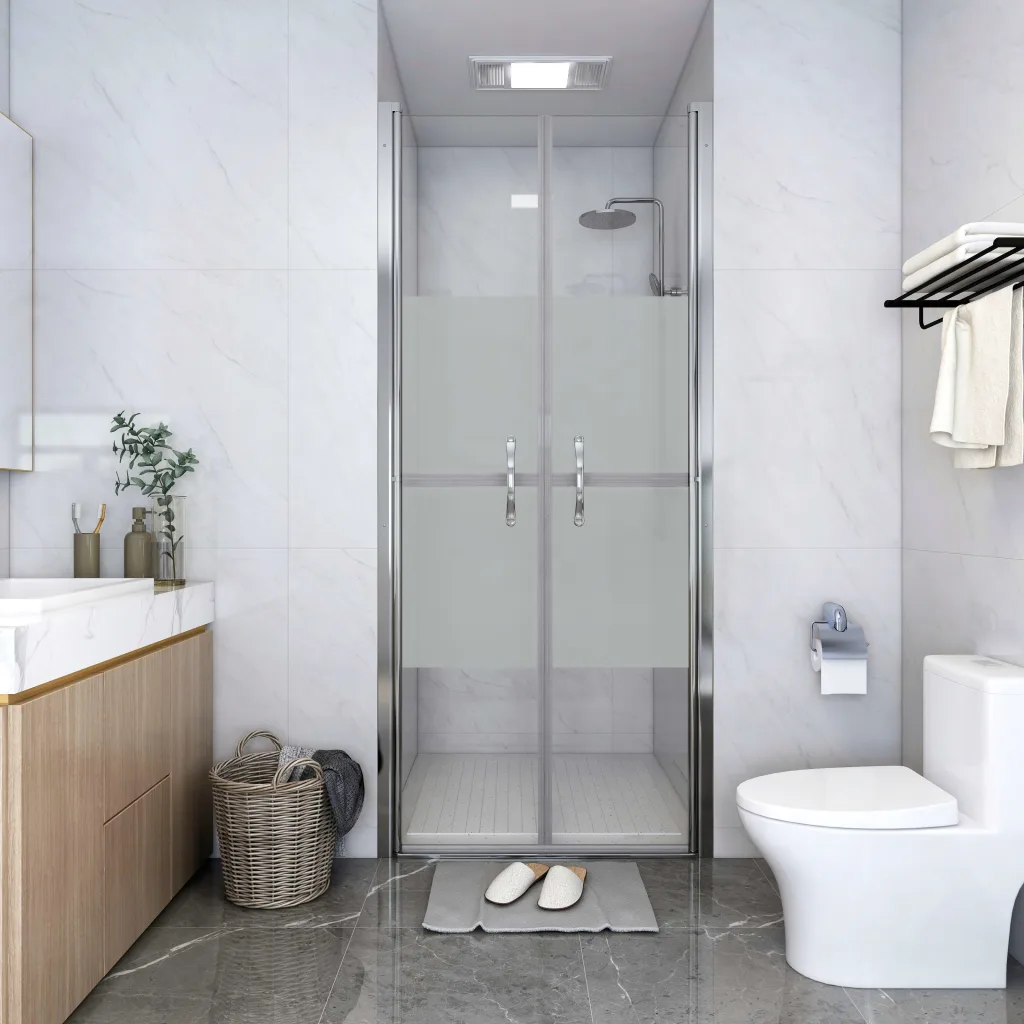 VidaXL Shower Door Half Frosted ESG 81x190 cm