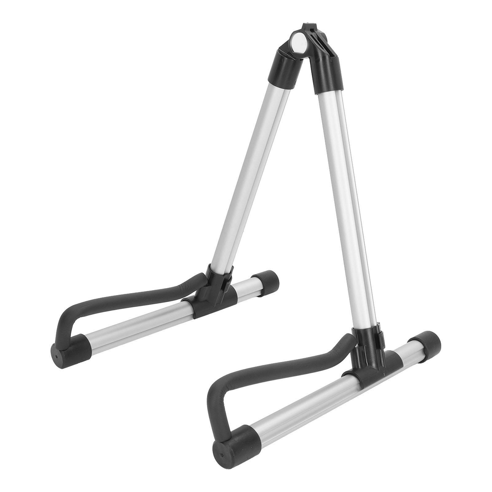 TOMTOP JMS Foldable Guitar Stand Adjustable Metal Folding Instrument Stand for String Instruments Silver