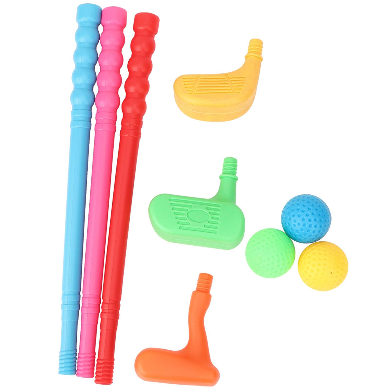 Wosawe Outdoor Sports Golf Kit Suits for Children Kids Clubs Mini Children Toys Golf Parent‑Child Games Indoors Outdoors
