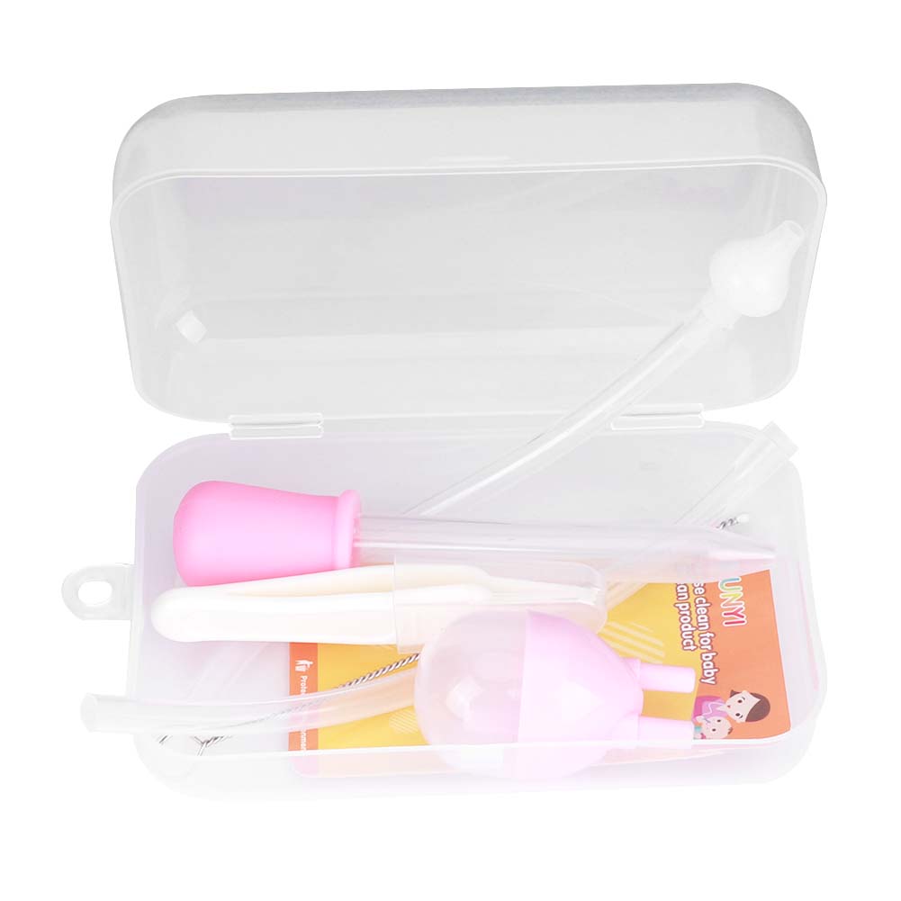 6pcs Infant Nasal Aspirator Baby Snot Cleaning Nasal Inhaler Dropper Nose Care Tool SetNasal
