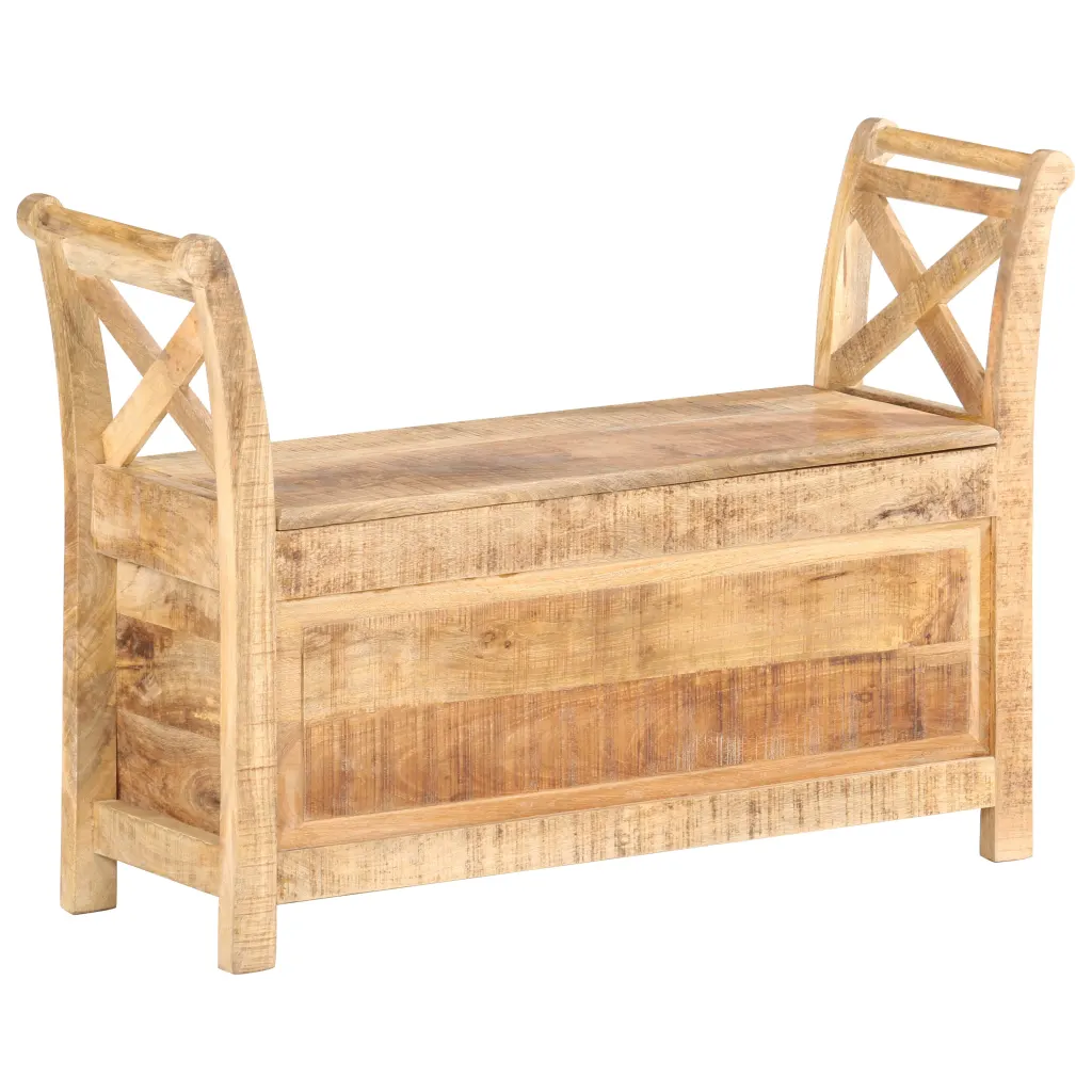 VidaXL Hall Bench 103x33x72 cm Solid Mango Wood