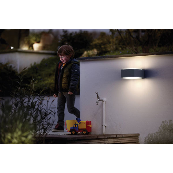Philips Hedgehog - a timelessly modern outdoor wall lamp