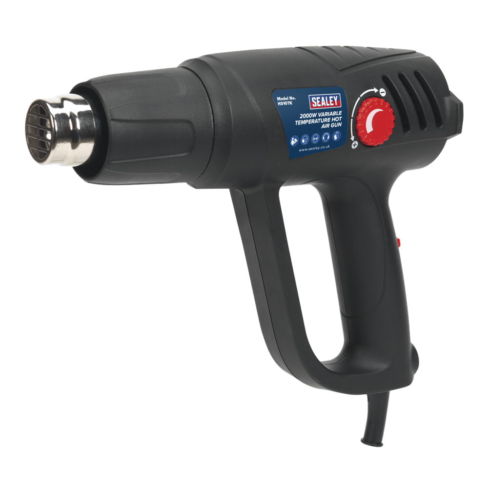 Sealey HS107K Variable Temperature Hot Air Gun Kit 2000W 230V