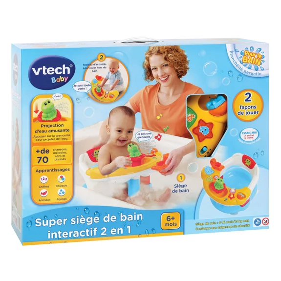 Vtech Baby Super siège de bain interactif 2 en 1