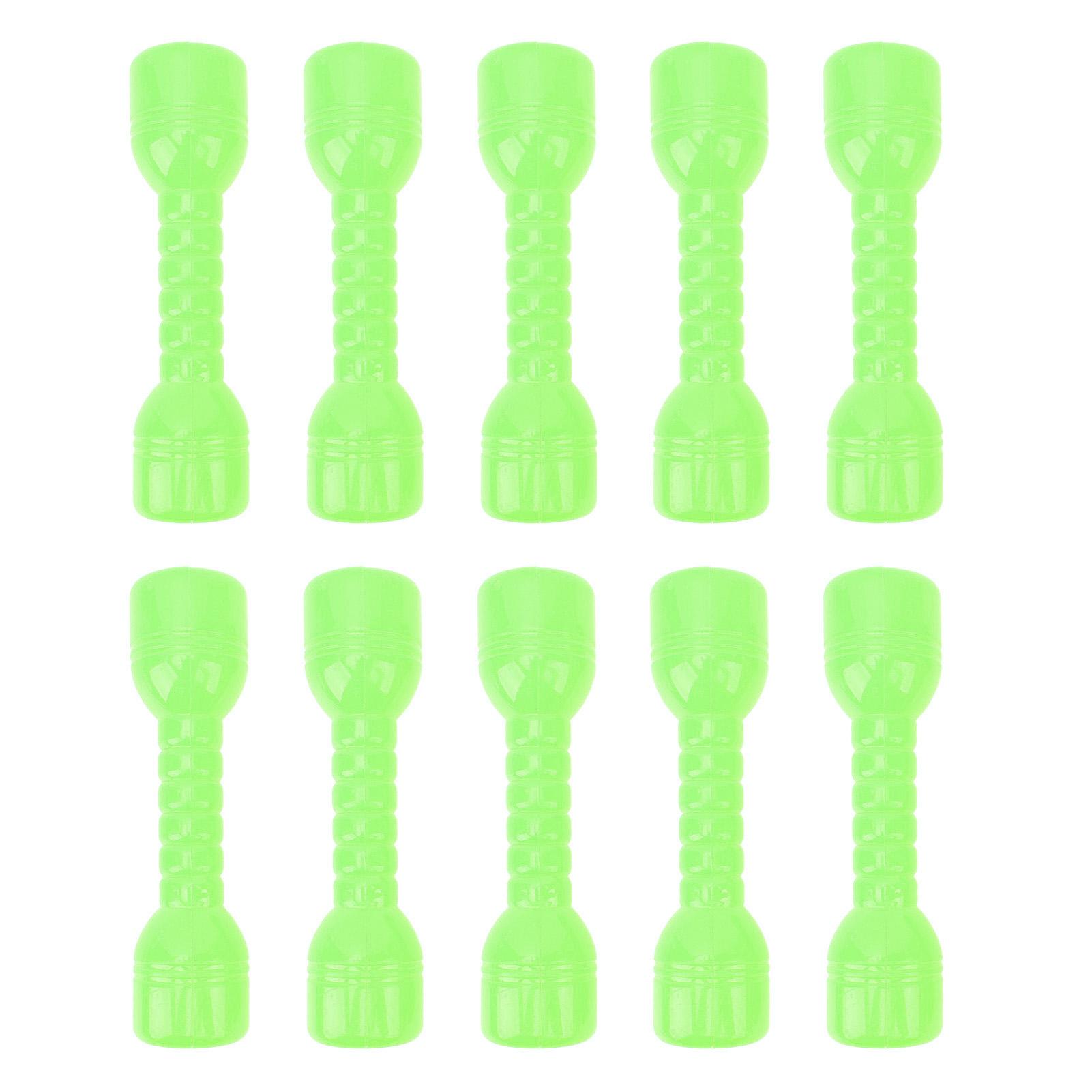 GoolRC 10Pcs Plastic Dumbbells Kids Arm Exercise Fitness Sport Toy Small Dumbbells for Morning Exercise green