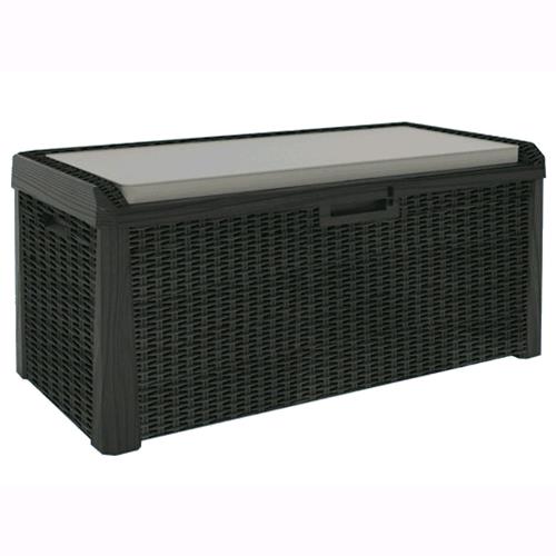 Nessuno Baule in resina L147xP72xh65cm contenitore multiuso arredo esterno SANTORINI