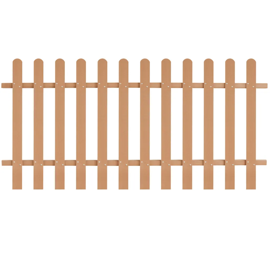VidaXL Picket Fence WPC 200x100 cm