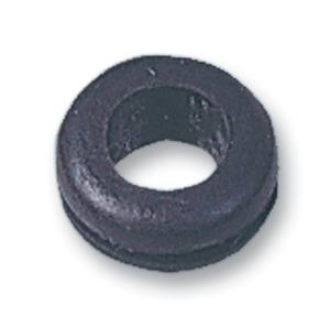 HELLERMANNTYTON Black PVC 9mm Cable Grommet for Maximum of 6mm Cable Dia