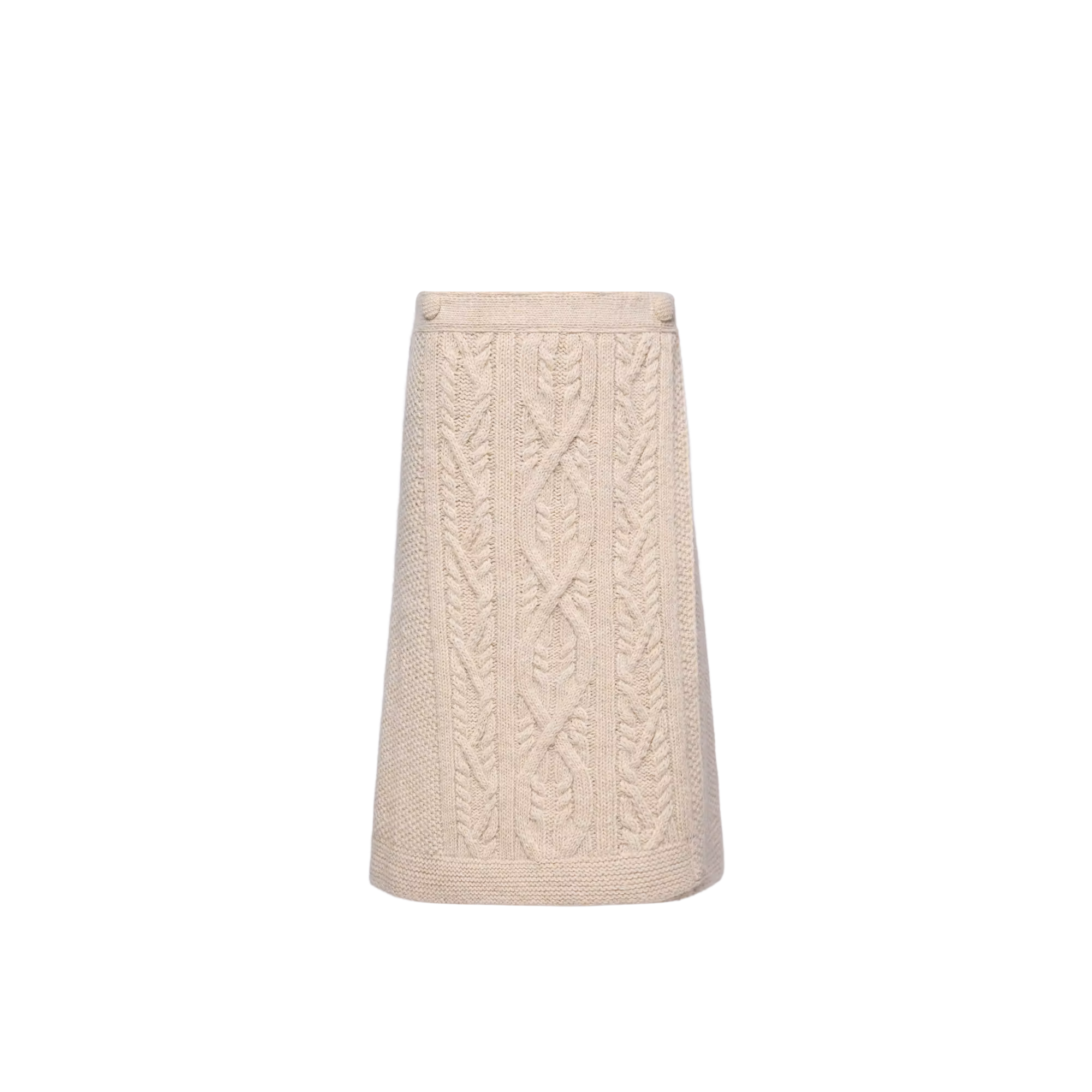 Moncler Grenoble Wool & Mohair Blend Wrap Skirt, Women, White, M