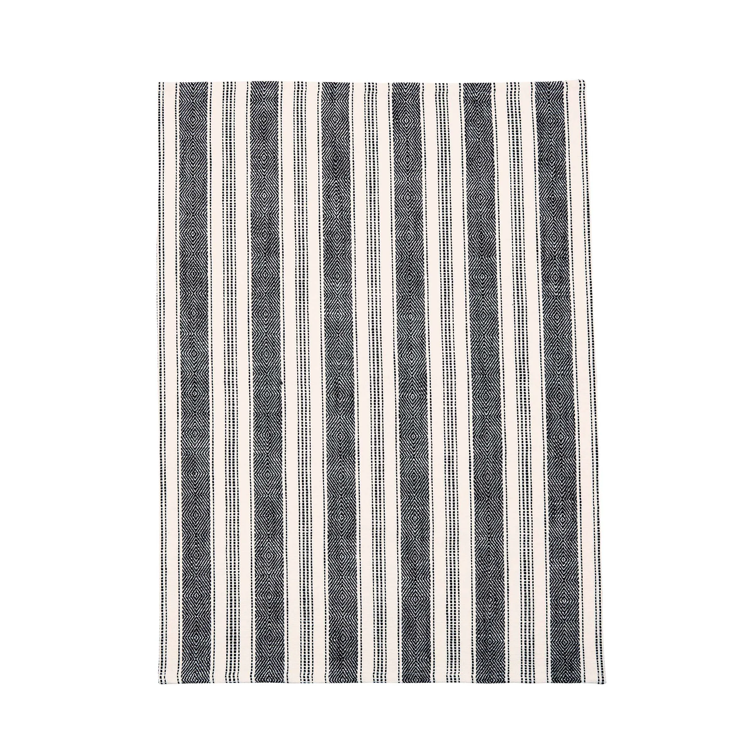 Bedeck Of Belfast Saja Stripe Tea Towels, Charcoal