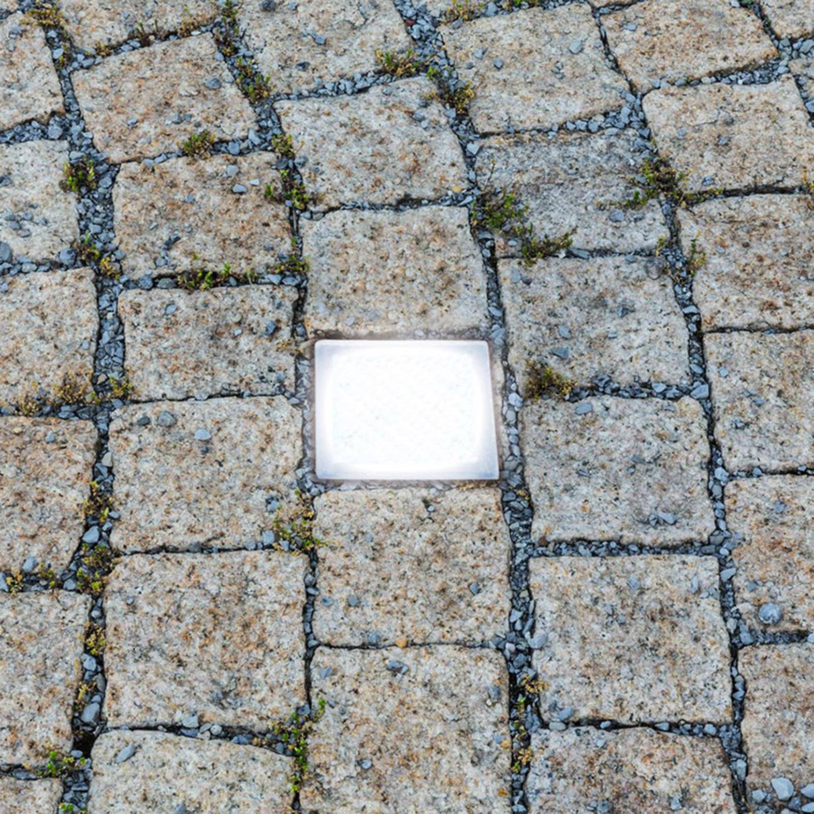 Heitronic Walk-on LED recessed floor light, paving stone