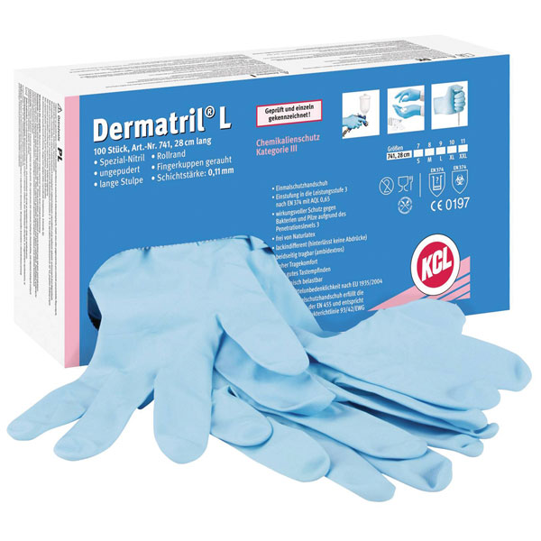 Honeywell DERMATRIL - L741 NITRILE GLOVESIZE 11
