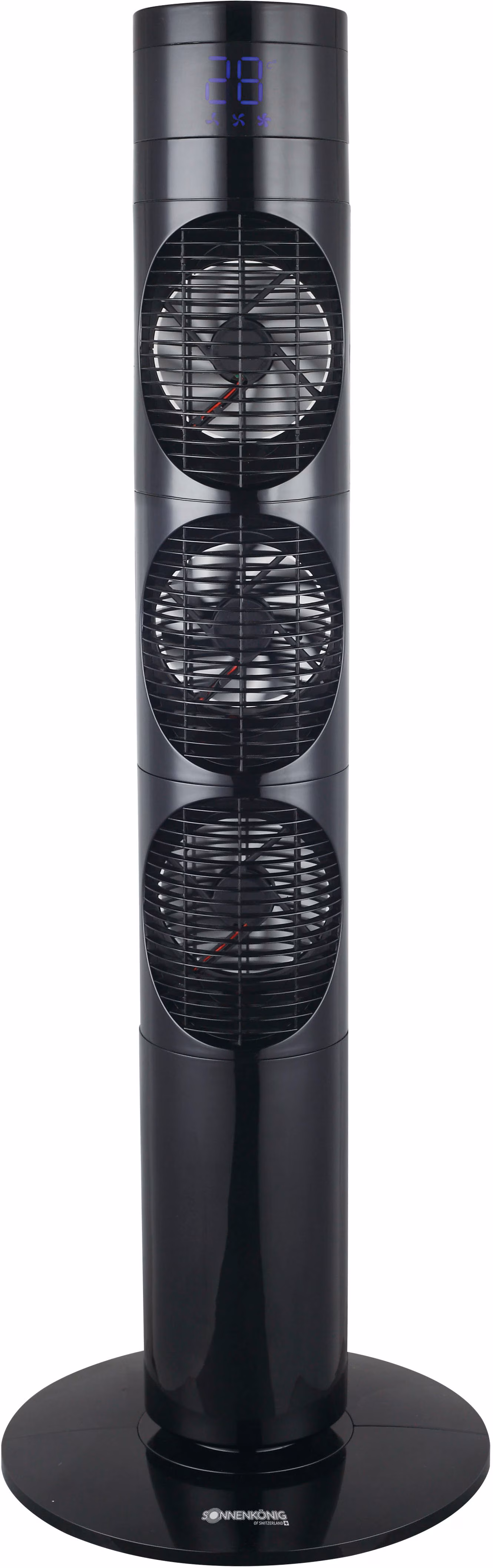Sonnenkönig Dolmen 117 cm Oscillating Tower Fan black