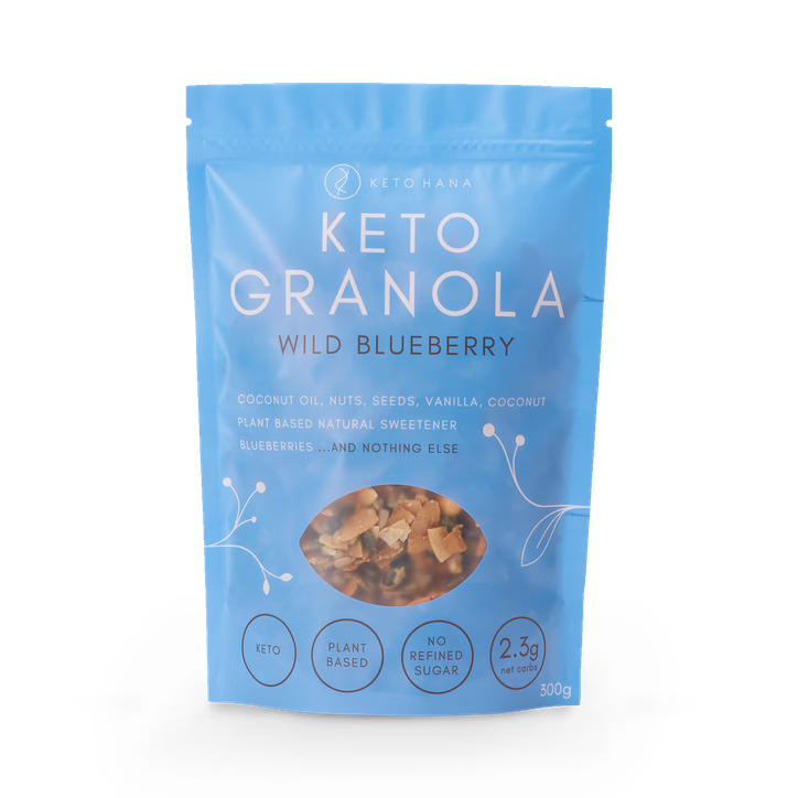 Keto Hana Keto Friendly Granola - Wild Blueberry 300g