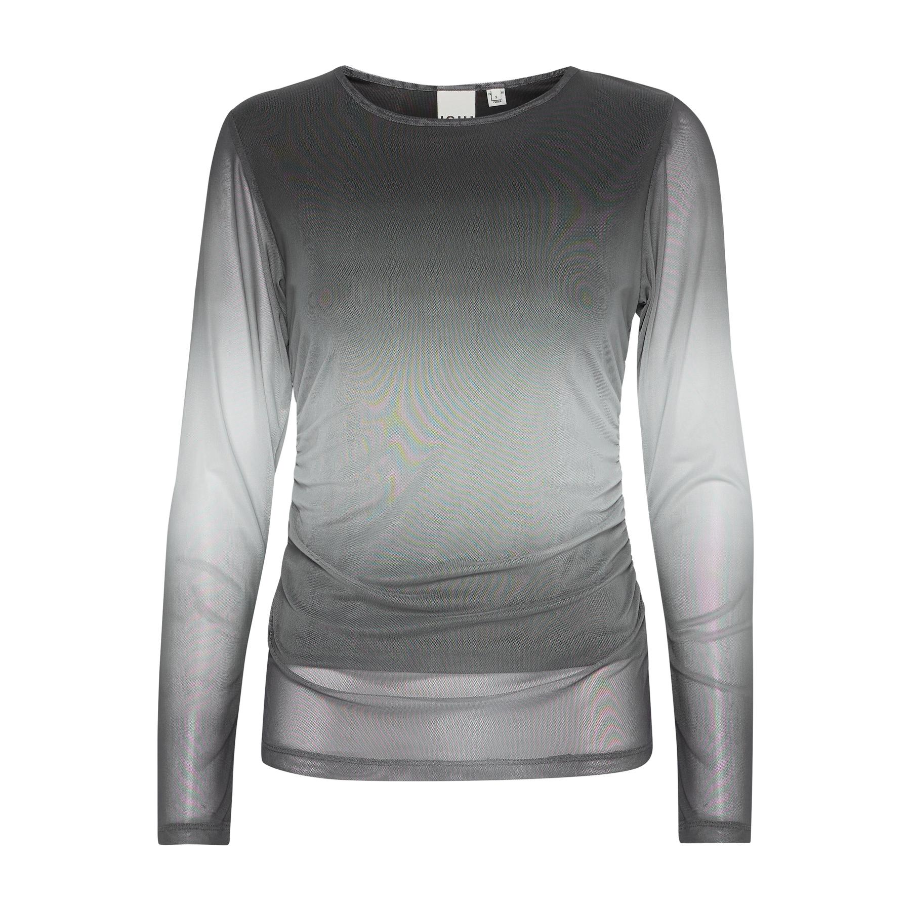 Ichi Women's Knitwear with Long Sleeves and Round Neck Women - Grey Knitwear - Size: 10