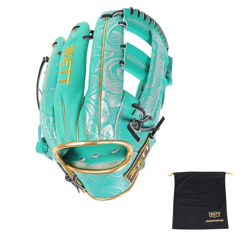 Zett Softball Glove Infielder Baseball Glove General Prostatus Yoshikawa Model Brgb30326a-4213 (eme Green/ff/men's)
