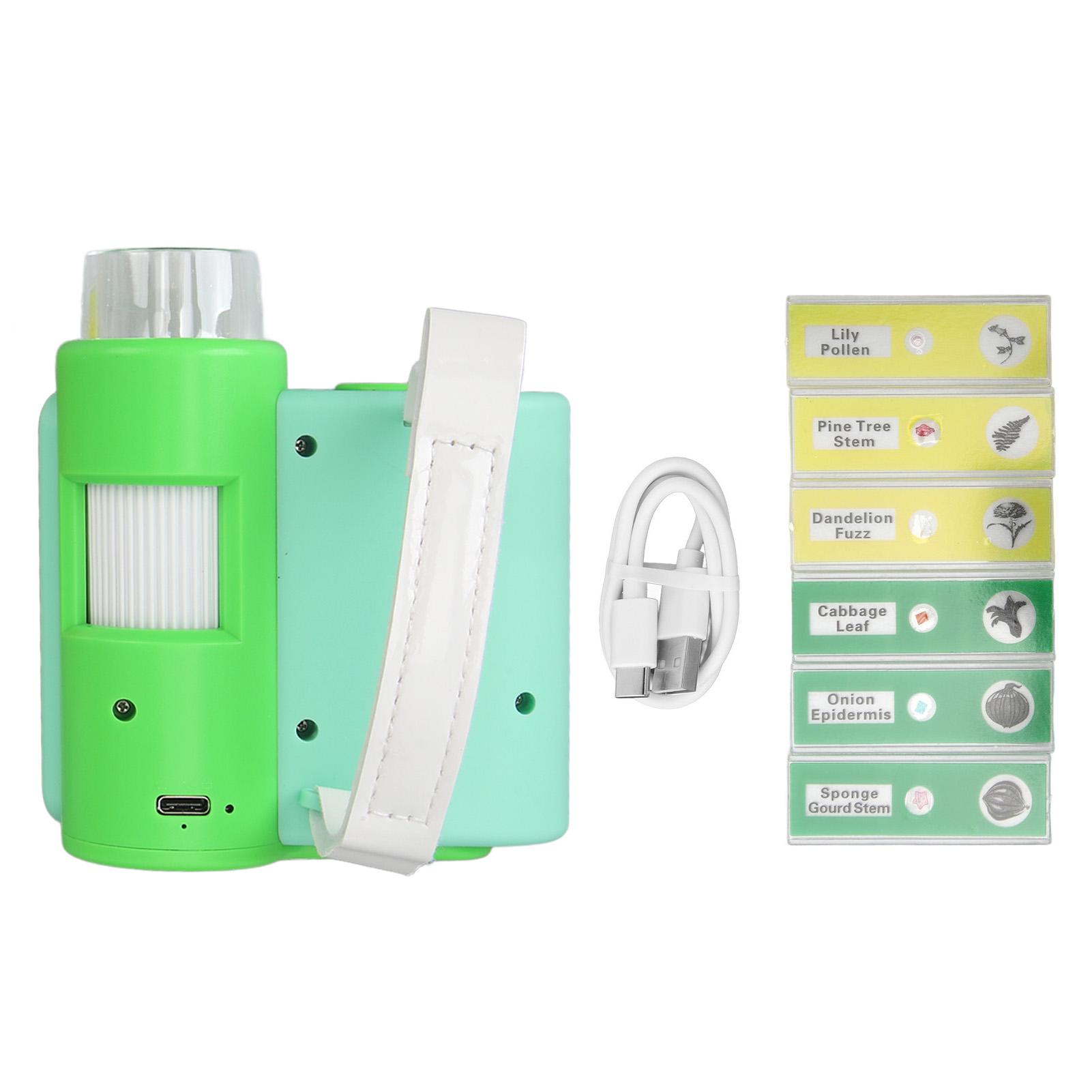 ZEBLAZE Kids Microscope Camera 2in Screen 1000X Magnification Adjustable LED 1080P Photo Video Handheld