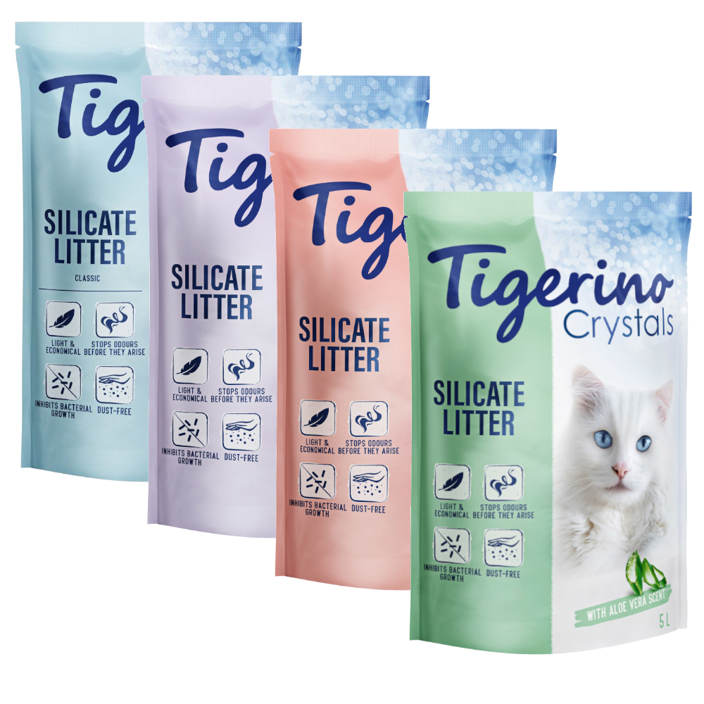 Tigerino Crystals Cat Litter Mixed Trial Pack - 6 x 5l