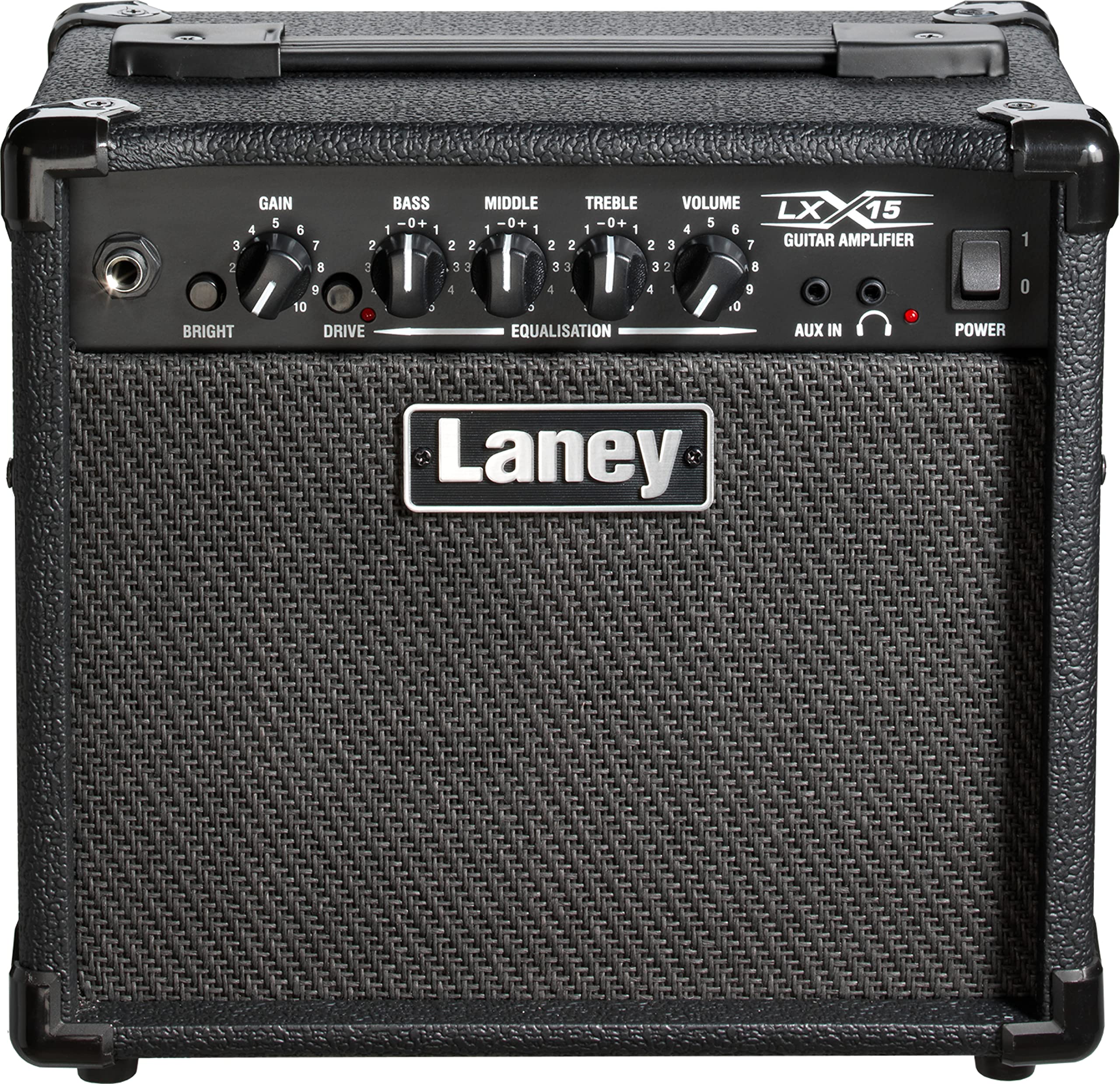 Laney LX15 Black 15W transistor guitar amp combo