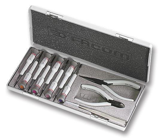 Facom 11 Piece MICRO-TECH Tool Set Tool Kit with Case