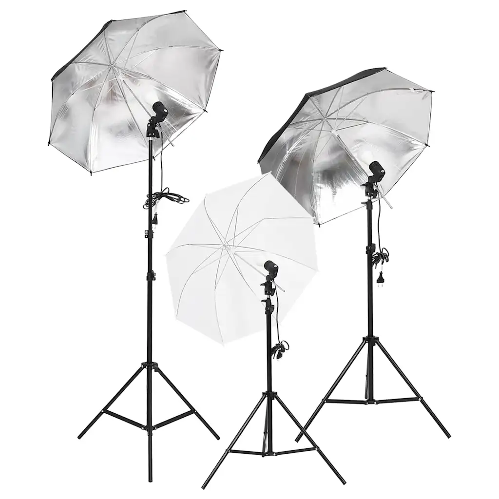 VidaXL Studio Lighting Set with Tripods & Umbrellas