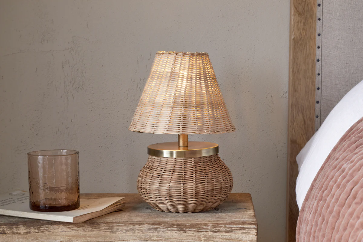 Nkuku Cija Rattan Table Lamp | Lamps | Natural