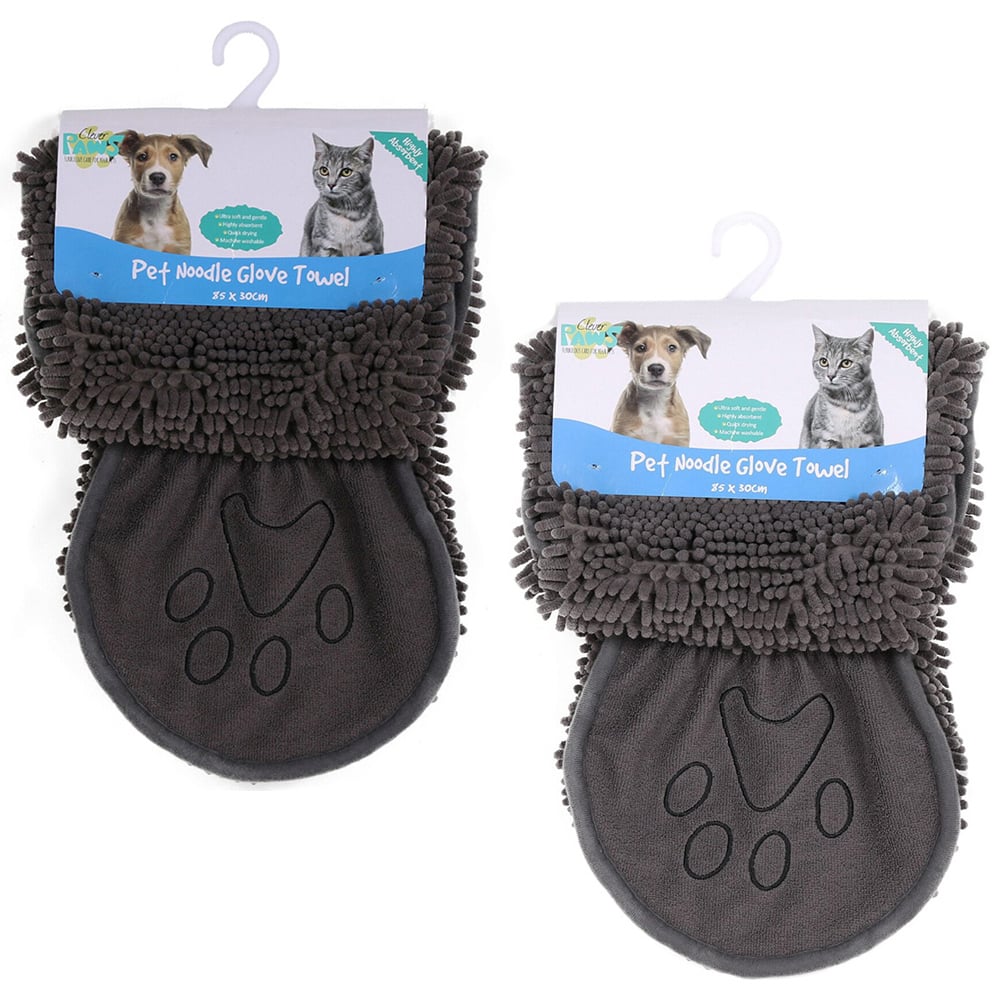 Clever Paws Pet Noodle Glove Towel