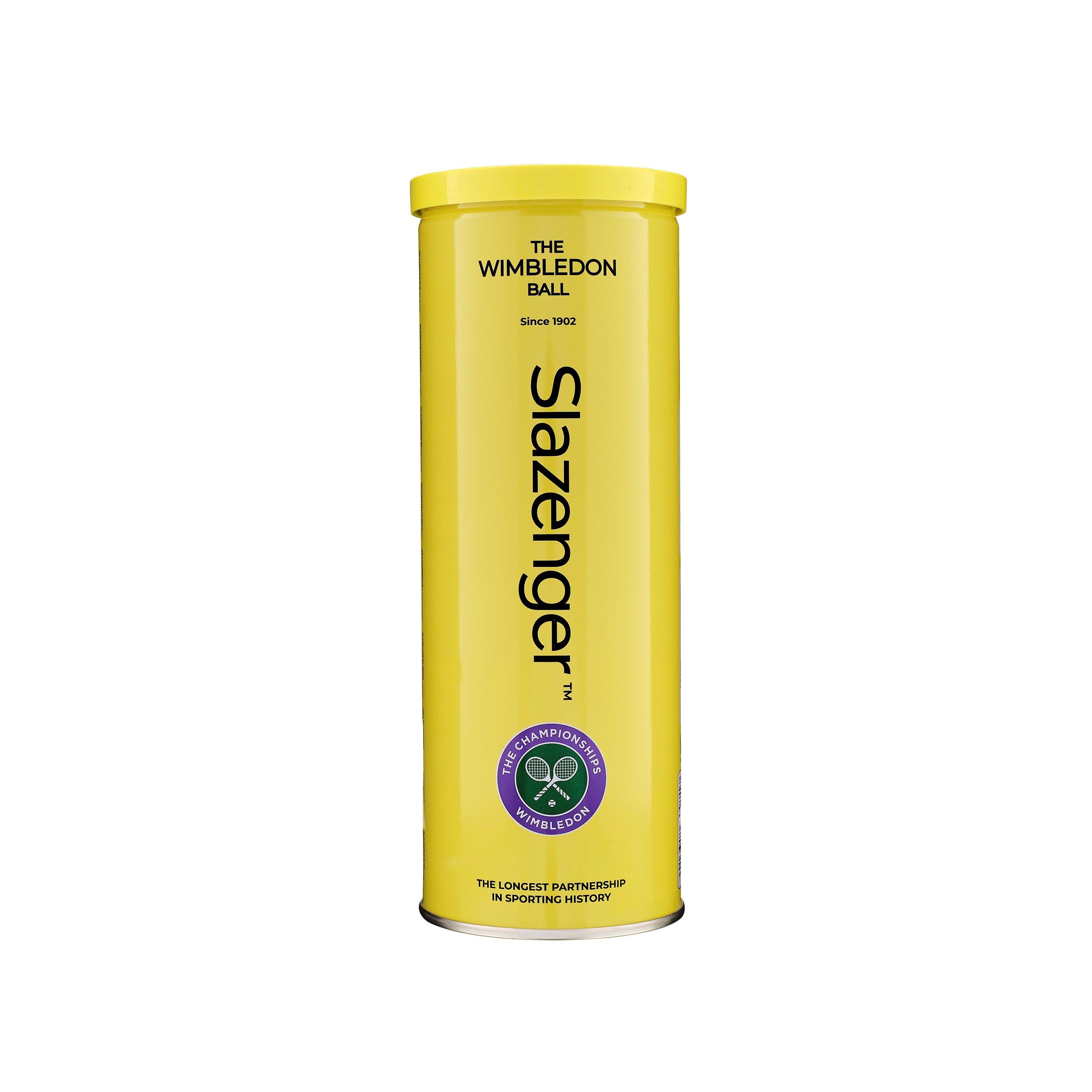 Slazenger Wimbledon 3 BAll 53 - Yellow