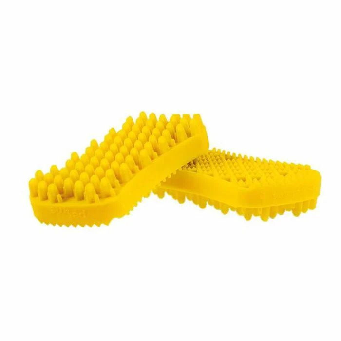 Pet Me Pet + Me Pet + Me Yellow Medium Short Silicone Brush |