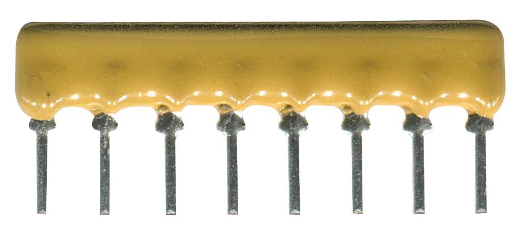 BOURNS , 4600X 2.2kΩ ±2% Bussed Resistor Array, 7 Resistors, 1W total, SIP, Through Hole