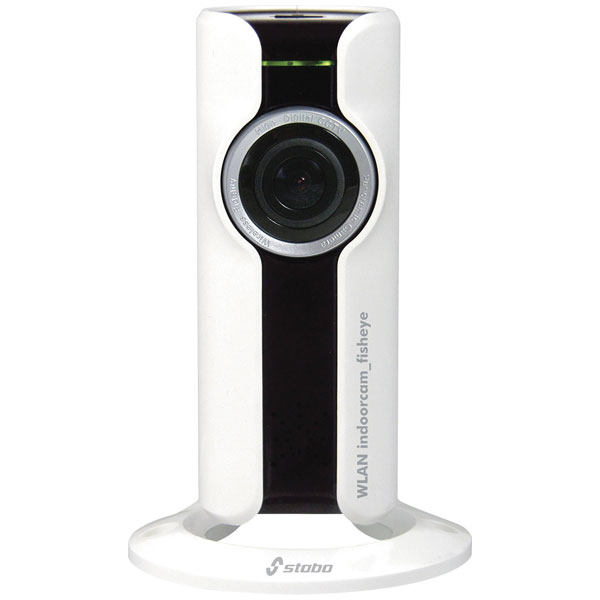 Stabo 51091 indoorcam_fisheye IP Camera 720p Wide-Angle Wi-Fi Moni...